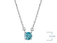 Колье из белого золота с бриллиантом э0901кл05163100