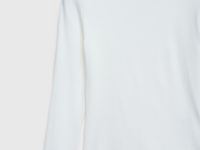 Лонгслив с эффектом стирки, Белый