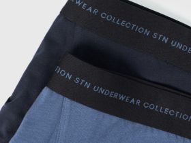 Трикотажные трусы-брифы, 2 шт., Синий