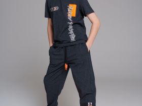 Комплект трикотажный для мальчиков: фуфайка (футболка), брюки