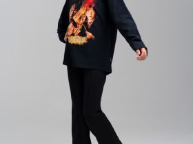 Фуфайка трикотажная для девочек (футболка с длинными рукавами)