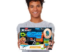 4870 Игровой набор ZURU X-Shot DINO ATTACK: Экстинкт (бластер, 1 мишень, 8 снарядов)