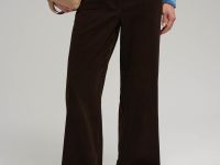 Брюки прямого кроя из вельвета