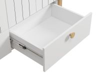 Распашной шкаф Руффи 4-128x218 Белый