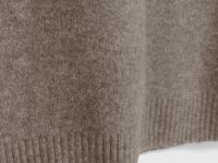 Вязаное платье из пряжи с шерстью, Коричневый