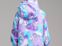 Куртка текстильная с полиуретановым покрытием для девочек (ветровка)