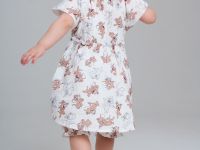 Комплект детский текстильный для девочек: косынка, платье, шорты