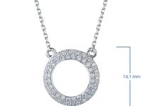 Колье из серебра э0612кл04154800