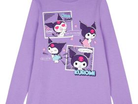 Фуфайка трикотажная для девочек (футболка с длинными рукавами)