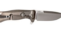 Нож складной LionSteel SR11 G (GREY), сталь Uddeholm Sleipner® Satin, рукоять титан по технологии Solid®, серый