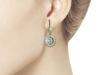 Серьги из желтого золота с бриллиантами э0301сг07163600