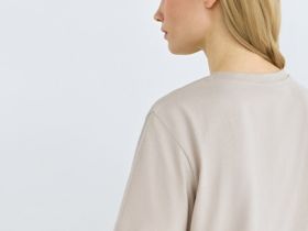 Футболка с деталью кроше, Бежевый