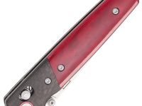 Складной нож Bear & Son Cutlery Lawman, сталь D2, рукоять кость/карбон, красный