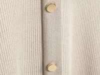 Вязаное платье мини, Бежевый