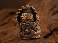 Бусина для темляка Сидящий Бык, бронза