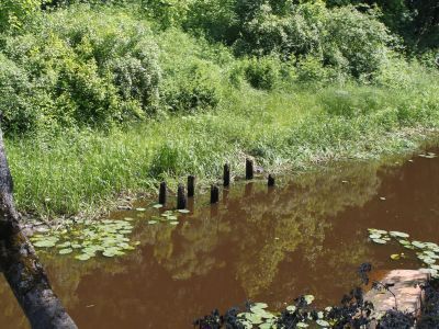 Мост "Кукольный" на круглый островок (археологические фрагменты), середина XIX века