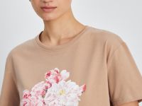 Свободная футболка с принтом