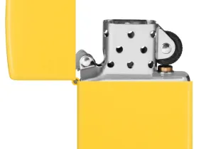 Зажигалка ZIPPO Classic с покрытием Sunflower, латунь/сталь, желтая, глянцевая, 38x13x57 мм