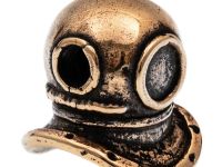 Бусина для темляка Водолазный шлем, бронза
