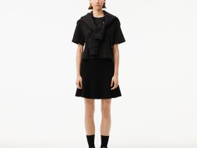 Женская футболка Lacoste из хлопка