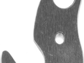 Держатель заднего переключателя "петух" Meta №193 фрезерованный (серебристый)