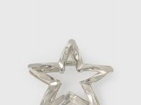 Заколка-краб для волос в виде звезды для девочек, Серебряный