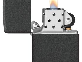 Зажигалка ZIPPO Logo с покрытием Black Crackle™, латунь/сталь, чёрная, матовая, 38x13x57 мм