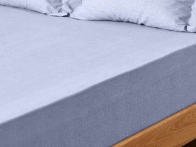 Простыня на резинке Tessitura, серо-сиреневая