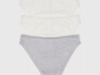 Классические трусы, 3 шт., Белый