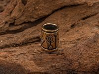 Бусина для темляка с Солнечными человечками, бронза