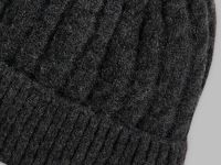 Вязаная шапка унисекс с подкладкой