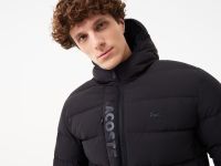 Мужская куртка-бомбер Lacoste на молнии из хлопка