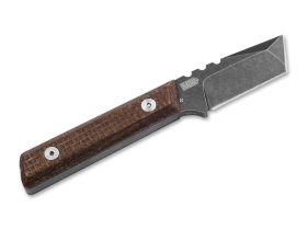 Нож с фиксированным клинком Boker Thicker Clipper, сталь D2, рукоять микарта, коричневый
