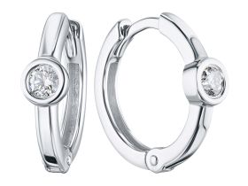 Серьги из белого золота с бриллиантами э0901сг06210506