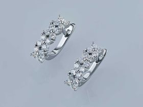 Серьги из белого золота э4712сг07173700