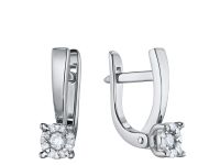 Серьги из белого золота с бриллиантами э4701сг07176900