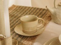 Чайная пара KK/home блюдце 15х15х2 см, кружка 250мл 12х8,5х7 см