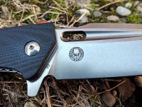 Нож складной Caracal Flipper, Designed by Boris Manasherov, Boker Plus 01BO771, сталь D2 Stonewashed Plain, рукоять стеклотекстолит G10