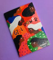 Тетрадь в точку Girl power А6 24 л 90 г, скругленные края, бумага слоновая кость, сшивка