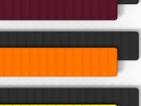 Ремешок Araree Link Strap Black для Galaxy Watch 20 мм, силикон оранжевый