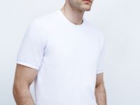 Футболка из фактурной ткани, Белый