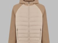 Стеганая куртка с наполнителем из натурального пух