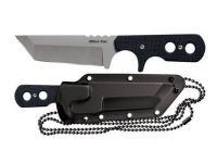 Шейный нож Cold Steel Mini Tac Tanto, сталь AUS-8A, рукоять Griv-Ex, черный