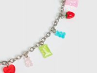 Сумка из денима с цепью для девочек, Синий