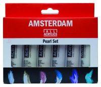 Набор акрила Talens "Amsterdam" Standart 6 цв* 20 мл, перламутровые цвета