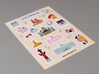 Стикеры "Цветной Петербург"