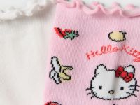 Носки с оборками и принтом Hello Kitty для девочки 2 пары Глория Джинс