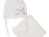 Комплект детский вязаный для девочки: шапка, снуд