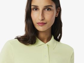 Женское поло Lacoste приталенного кроя из эластичного хлопка