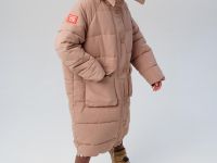 Пальто текстильное с полиуретановым покрытием для девочек